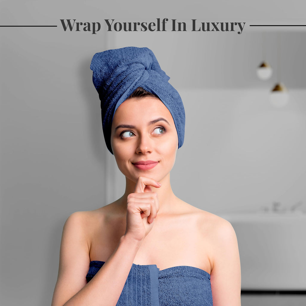Tens Towels 4 Piece Extra Large Bath Towels 30 x 60 Inches, Dark Grey