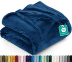 Utopia Bedding Ultra Soft Fleece Bed Blanket Queen Size Grey (90x90 Inches)