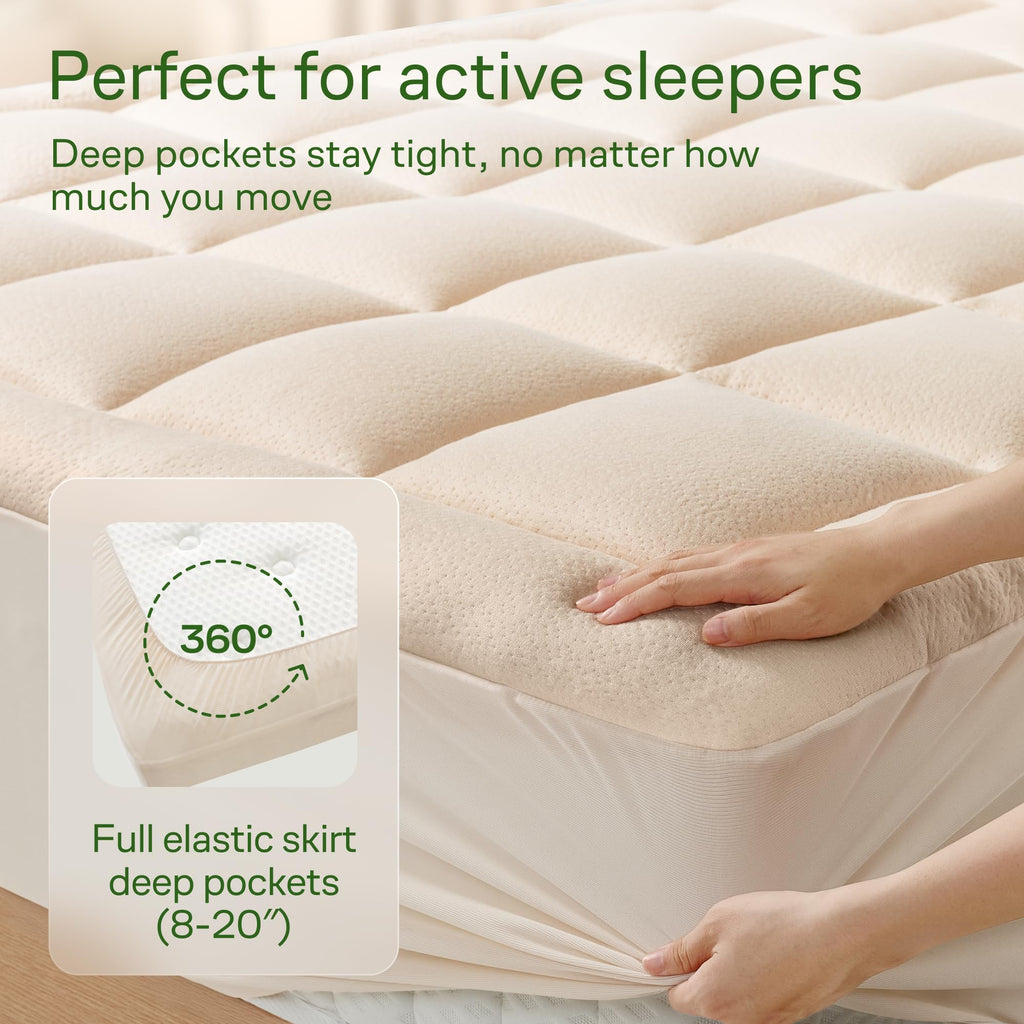 Niagara Sleep Solution Queen Ultra Soft Mattress Topper — Back Pain Relief