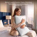 Utopia Bedding Gusset Bed Pillow, Hotel Pillows Queen Size Set of 2, White
