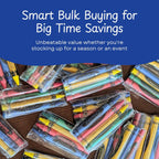 CrayonKing 100 Bulk Crayons, 25 Individually Wrapped 4-Packs