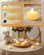 Amagic 12Pack Blue Flameless LED Tea Lights Candles Battery Operated