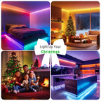 DAYBETTER LED Strip Lights 110ft RGB Music Sync Smart App Control 1 Roll