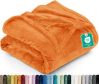 Utopia Bedding Ultra Soft Fleece Bed Blanket Queen Size Grey (90x90 Inches)
