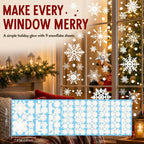 Christmas Window Clings for Glass Windows, Stickers for Window Decorations