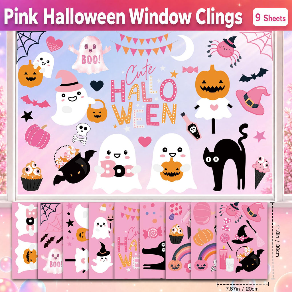 Christmas Window Clings for Glass Windows, Stickers for Window Decorations