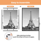 upsimples 12x16 Poster Frame, Easy Slide-In Assembly, White, 3 Pack
