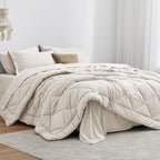 Love's cabin Twin Comforter Set, 5 Pieces Bed in a Bag, Aqua