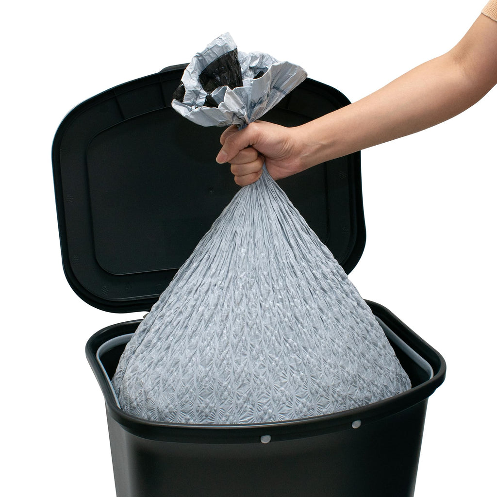 Glad Trash Can with Clorox Odor Protection | Plastic Bin, 13 Gal, Black