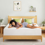 EGOHOME Twin Mattress 14 Inch, Green Tea Memory Foam Mattress, Medium Plush