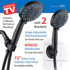 AquaCare 8-mode High Pressure Handheld Shower Head with 2-mode Power Wash