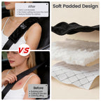 Amooca 2 Pack Seat Belt Covers Soft Shoulder Pad for Cars & Backpack