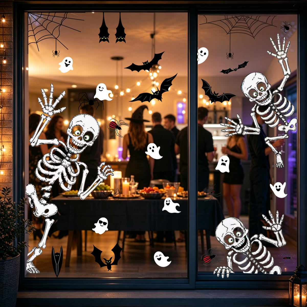 Holiday Window Clings for Home Decorations (Romantic)