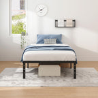 NEW JETO Metal Bed Frame,Queen Size Bed Frame with Storage Space,14 Inch