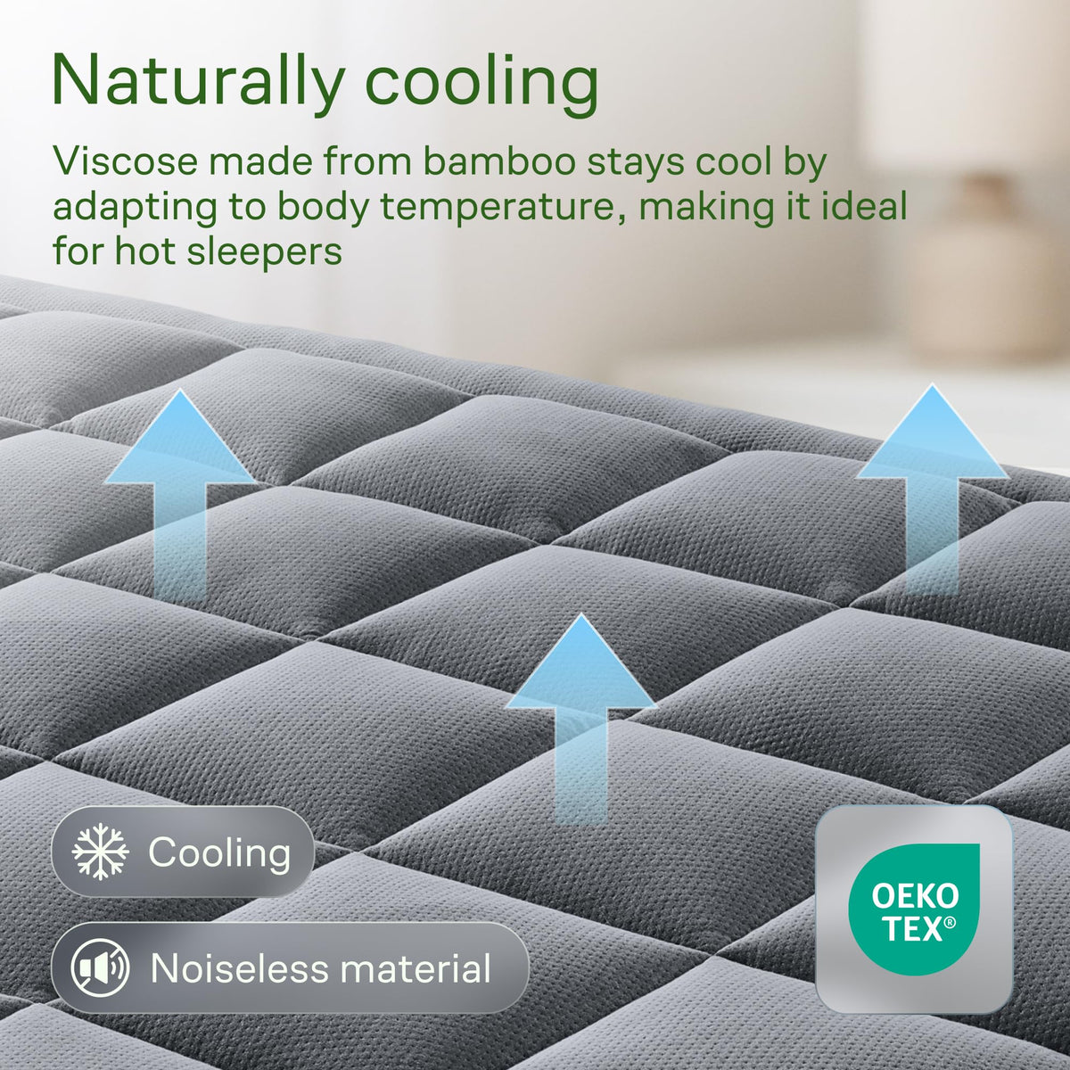 Niagara Sleep Solution Queen Ultra Soft Mattress Topper — Back Pain Relief