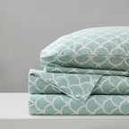 Comfort Spaces 100% Cotton Percale Sheets Twin XL Size 3 Pc, Diamond Sliver