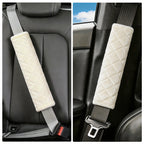 Amooca 2 Pack Seat Belt Covers Soft Shoulder Pad for Cars & Backpack