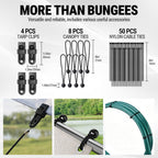 WORKPRO 24" Bungee Cords with Hooks, 4 Pack Heavy Duty Outdoor Bungee Strap