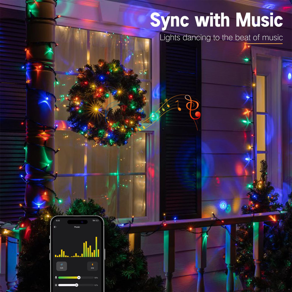 Brizled LED Halloween Lights Indoor Outdoor Orange & Purple String Light