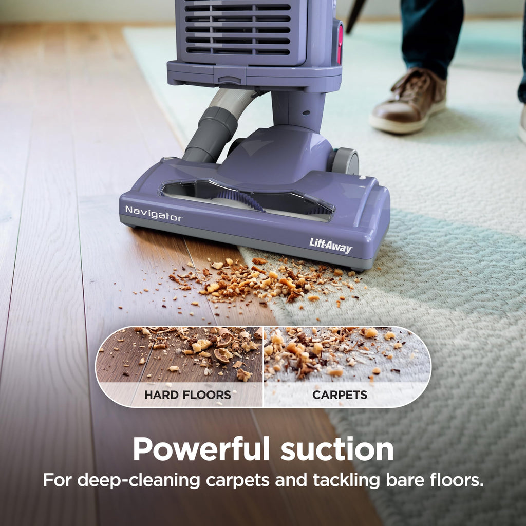 Shark Navigator Lift-Away Vacuum, HEPA, Carpet and Pet Hair, Blue, NV360