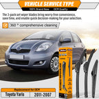 AUTOBOO Windshield Wiper Blade Replacement for Toyota RAV4 Mazda 5