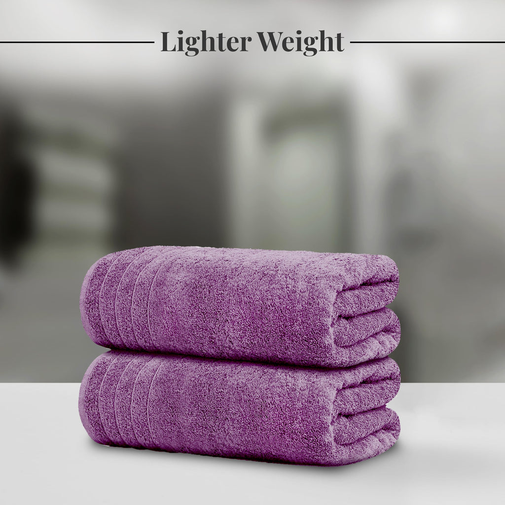 Tens Towels 4 Piece Extra Large Bath Towels 30 x 60 Inches, Dark Grey