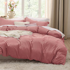 Bedsure Textured Duvet Cover Queen Size - Cotton-Like Polyester Jacquard Duvet Cover Set for All Seasons - 3 Pieces Elevated Textured Dobby Soft Bedding Set, NO Comforter (White, Queen, 90"x 90")