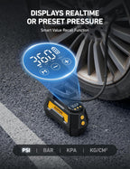 AstroAI H2 Pro Cordless Tire Inflator Portable Air Compressor 12VDC Battery