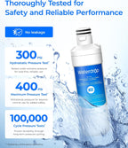 Waterdrop LT1000PC ADQ747935 MDJ64844601 Refrigerator Water Filter, 3 Pack
