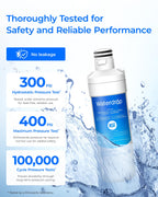 Waterdrop LT1000PC ADQ747935 MDJ64844601 Refrigerator Water Filter, 3 Pack