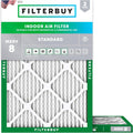 Filterbuy 12x14x1 Air Filter MERV 8 Dust & Allergy Defense (2-Pack)