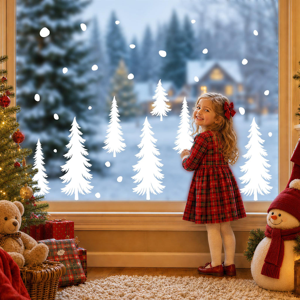 Christmas Window Clings for Glass Windows, Stickers for Window Decorations