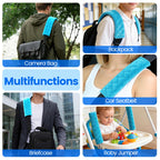 Amooca 2 Pack Seat Belt Covers Soft Shoulder Pad for Cars & Backpack