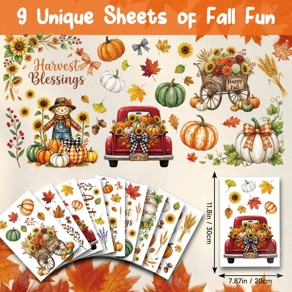 Holiday Window Clings for Home Decorations (Romantic)