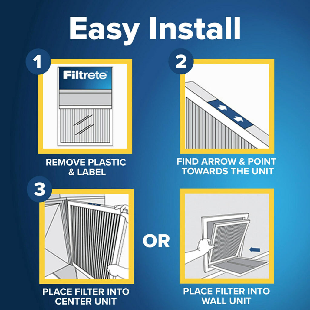 Filtrete 18x24x1 Air Filter, MERV 5, MPR 300, 6 HVAC Filters