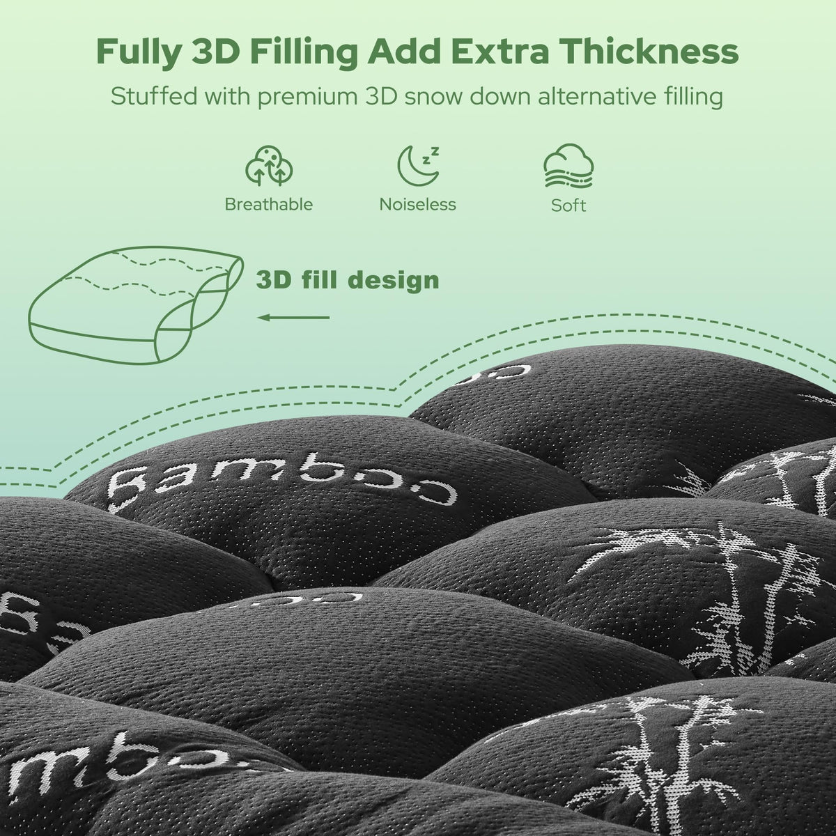 BEDLORE Twin Mattress Topper, Thick Soft Pillow Top Bed Topper