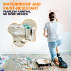 Axgatoxe 12 x 9 Ft Plastic Drop Cloths for Painting (30-Pack)
