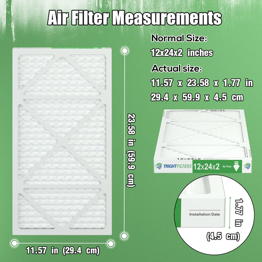 TRIGHTFILTERS 14x20x1 Air Filter 4 Pack, MERV 8 Filter Replacement