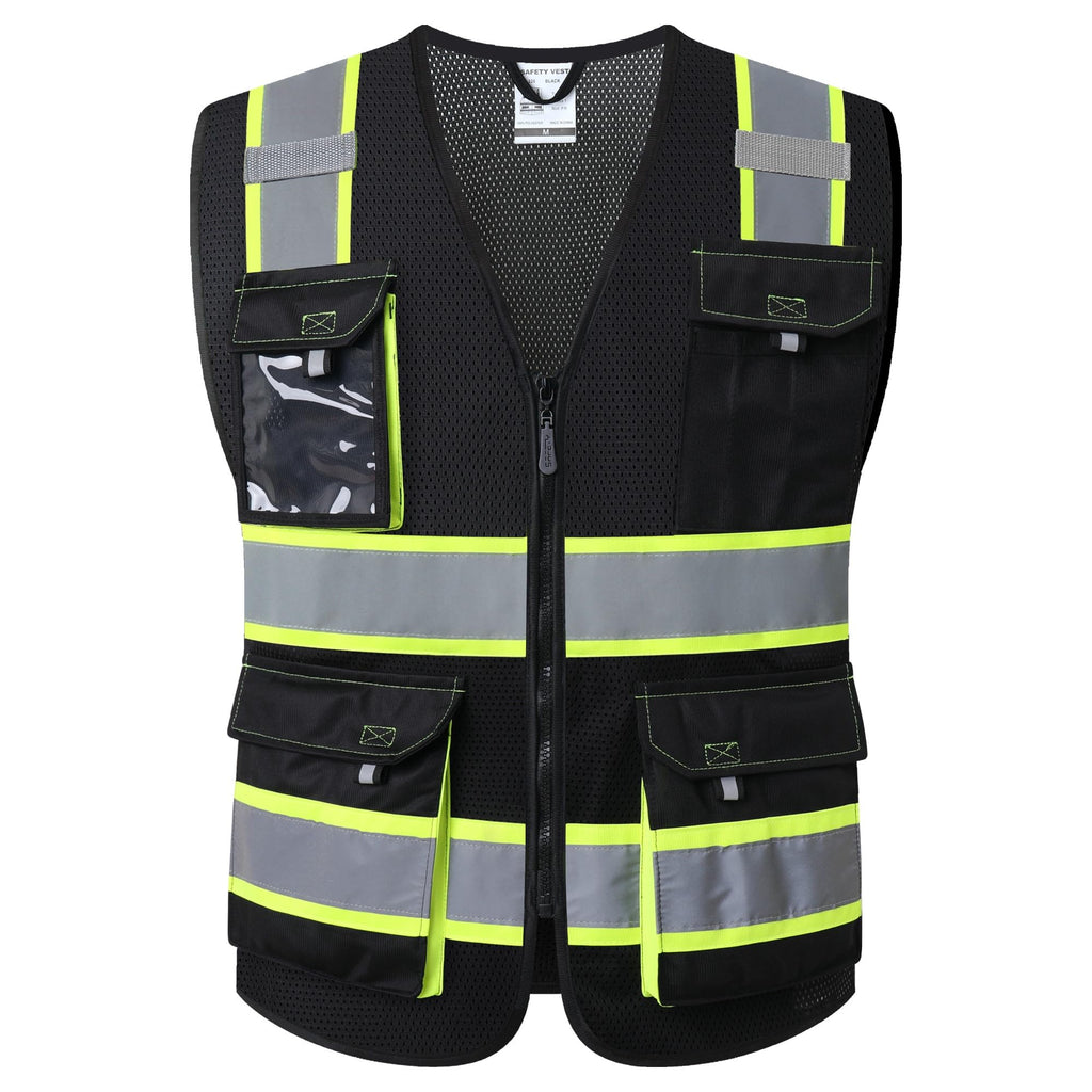 JKSafety Safety Vest for Men Women Hi Vis Reflective Vest JK220 PurpleB S