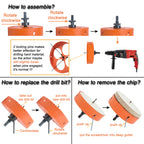3 inch Hole Saw for Wood, Metal, Plastic & Drywall, with Arbor