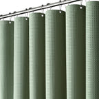 Dynamene Extra Long Waffle Shower Curtain 256 GSM 72"x90" Moonlight Blue