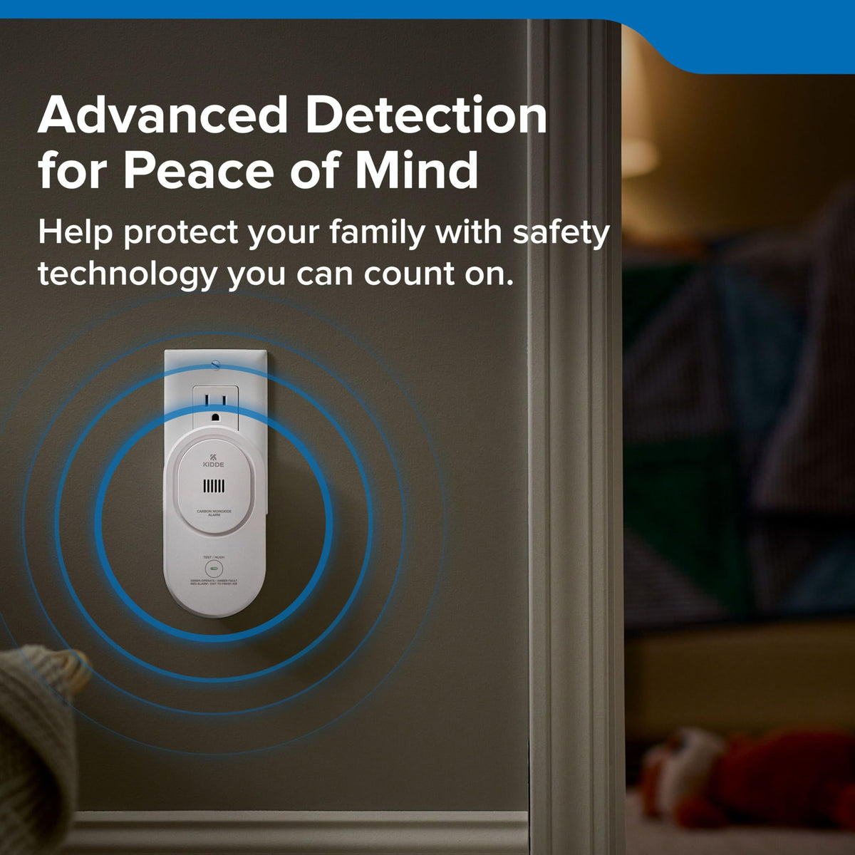 Kidde Carbon Monoxide Detector, Plug-in Carbon Monoxide Detector with AA Battery Backup, 85 dB Alarm, LED Status Light Indicators, 3rd Edition