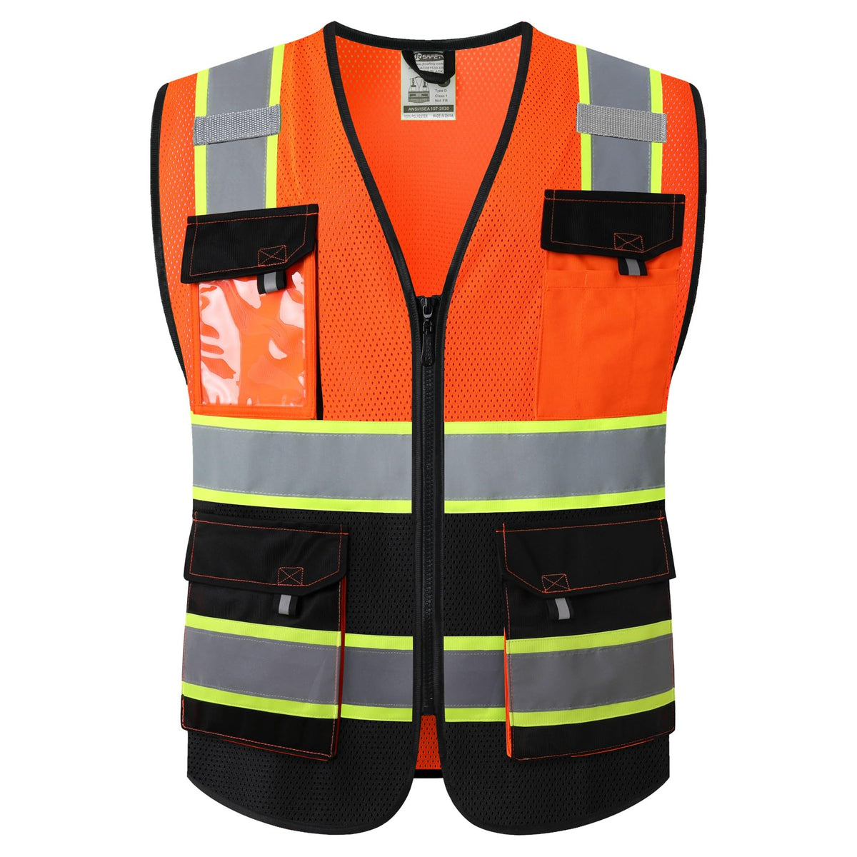 JKSafety Safety Vest for Men Women Hi Vis Reflective Vest JK220 PurpleB S