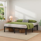 NEW JETO Metal Bed Frame,Queen Size Bed Frame with Storage Space,14 Inch