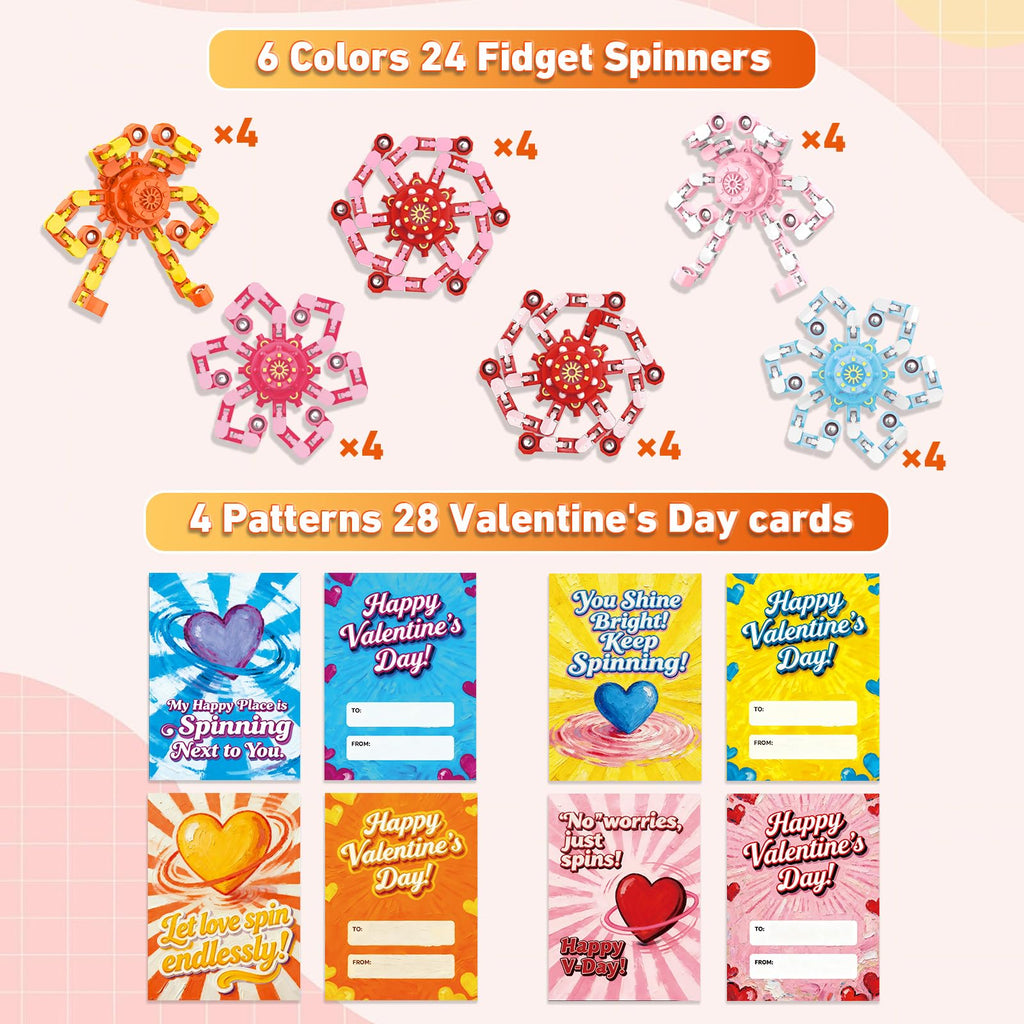 Transformable Fidget Spinners,9PCS Funny Sensory Fidget Toys for Kids