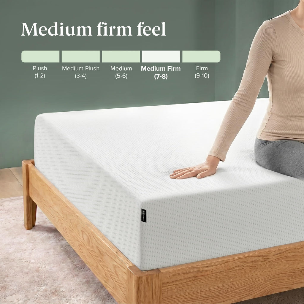 Zinus 14 Inch King Lumbar+ Premium Memory Foam Mattress, Medium