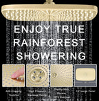 Rain Shower Head with Handheld Showerhead, Chrome 1.8GPM 460311