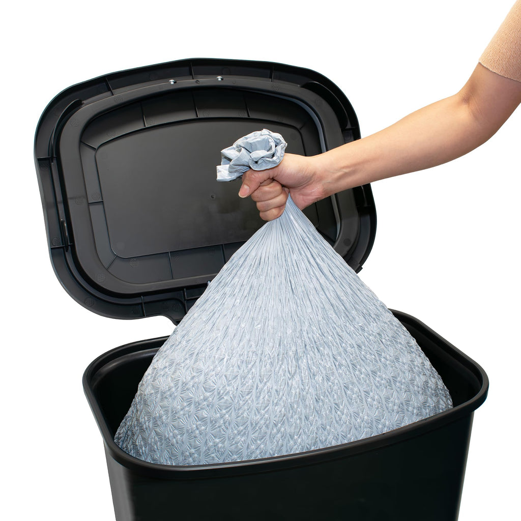 Glad Trash Can with Clorox Odor Protection | Plastic Bin, 13 Gal, Black