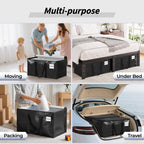 ukeetap 8 Pack Extra Large Clothes Storage Bins with Lids, Clear