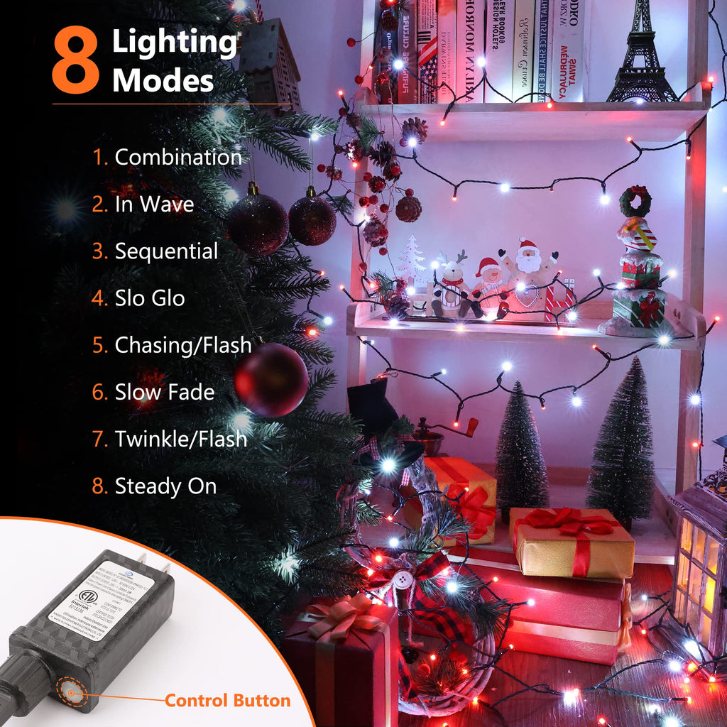 Brizled LED Halloween Lights Indoor Outdoor Orange & Purple String Light